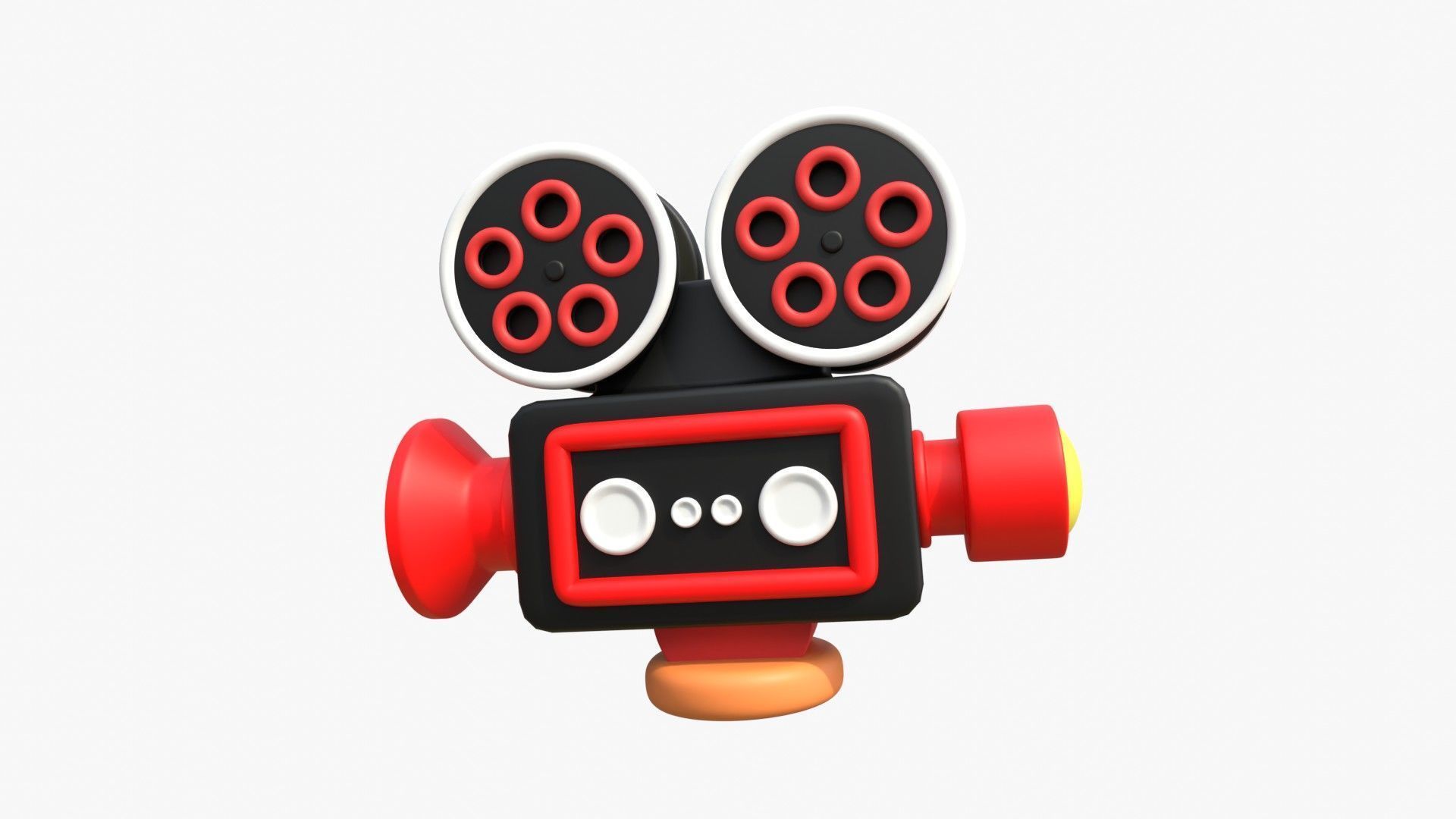 Film Camera 3D model_17