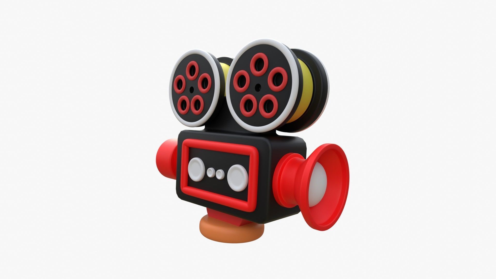 Film Camera 3D model_9