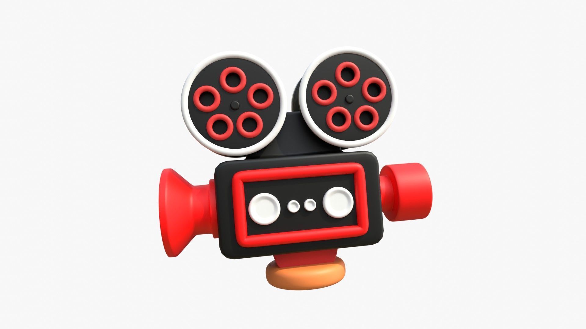 Film Camera 3D model_16