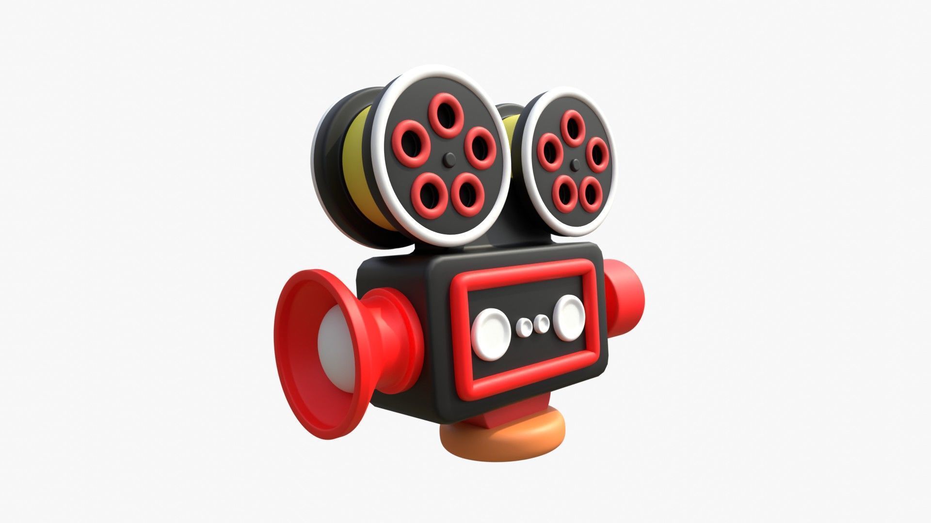 Film Camera 3D model_14