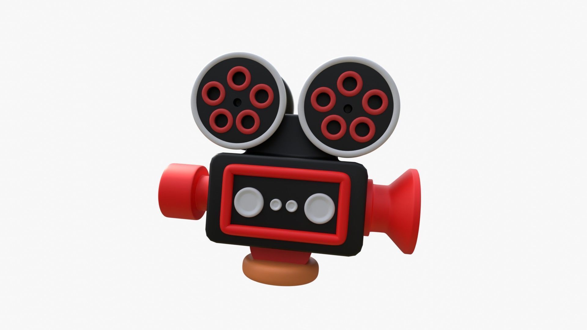 Film Camera 3D model_7