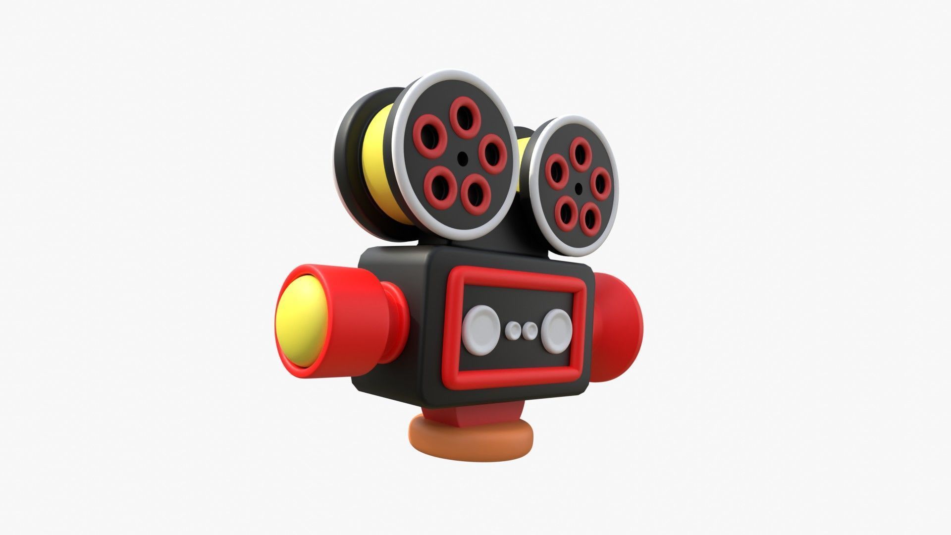 Film Camera 3D model_4