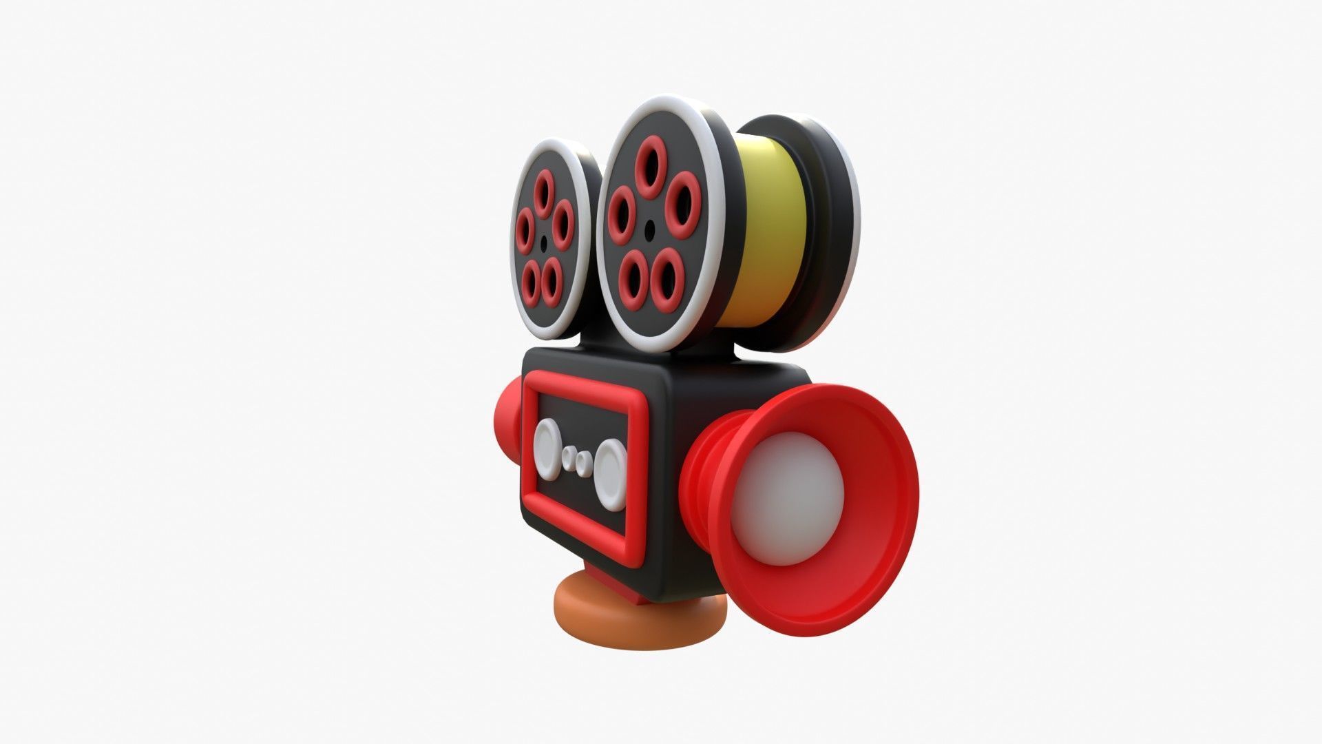 Film Camera 3D model_10