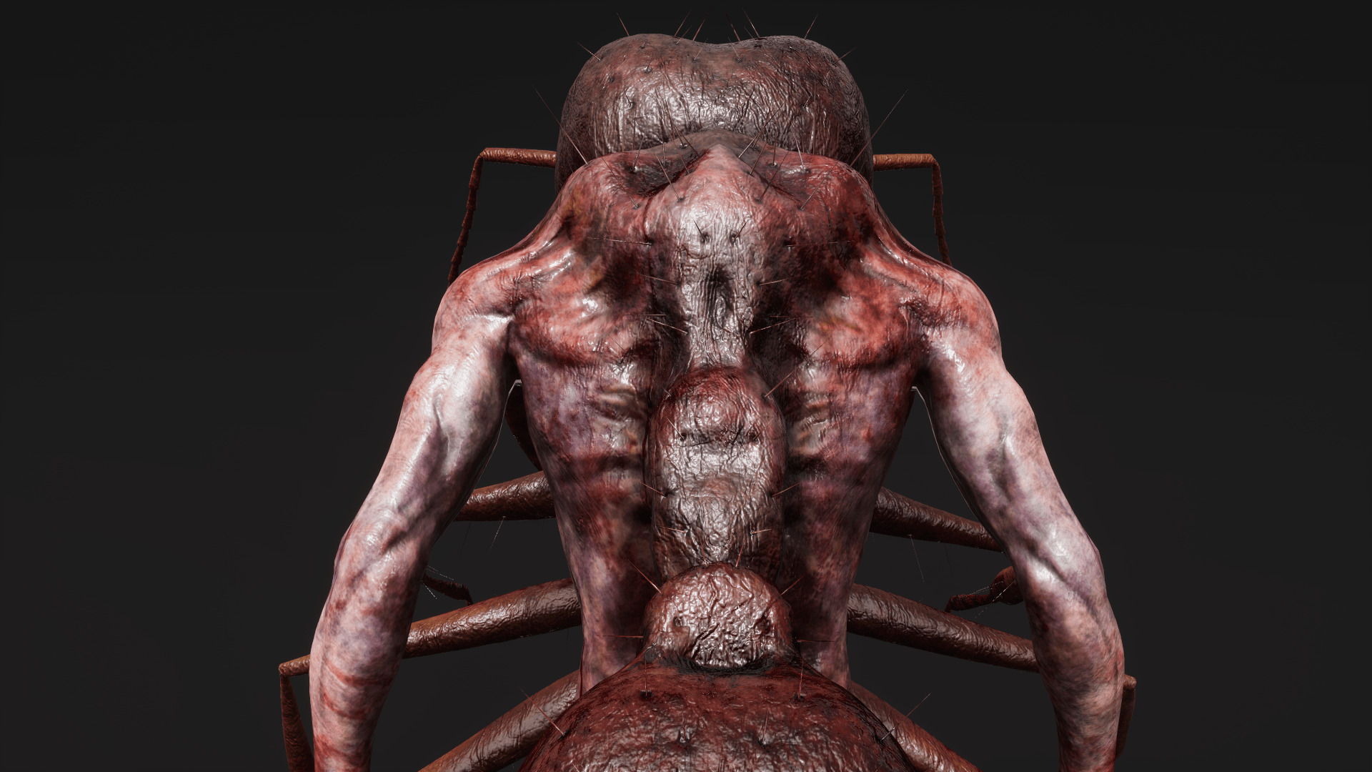 Sci-fi Cyber Victim 5 Low-poly 3D model_25