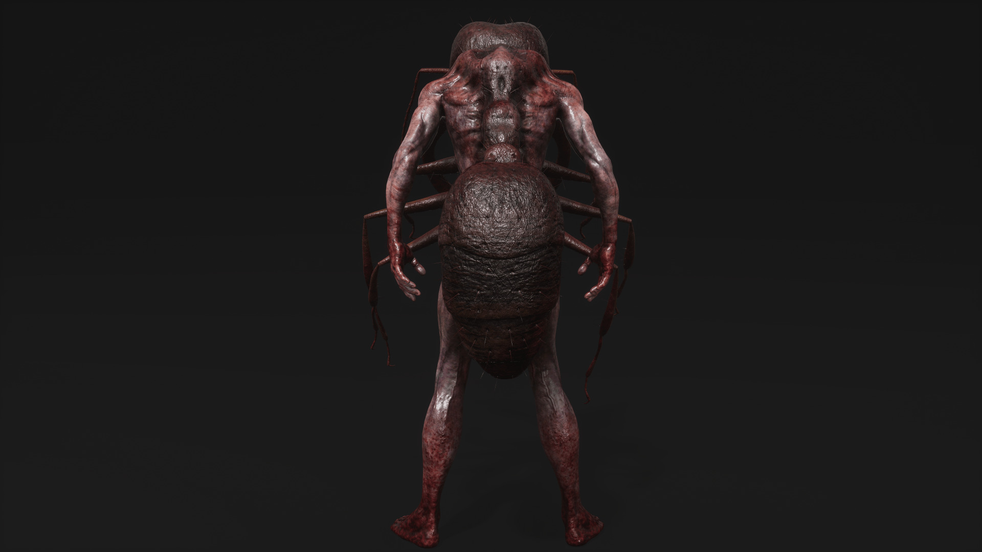 Sci-fi Cyber Victim 5 Low-poly 3D model_27