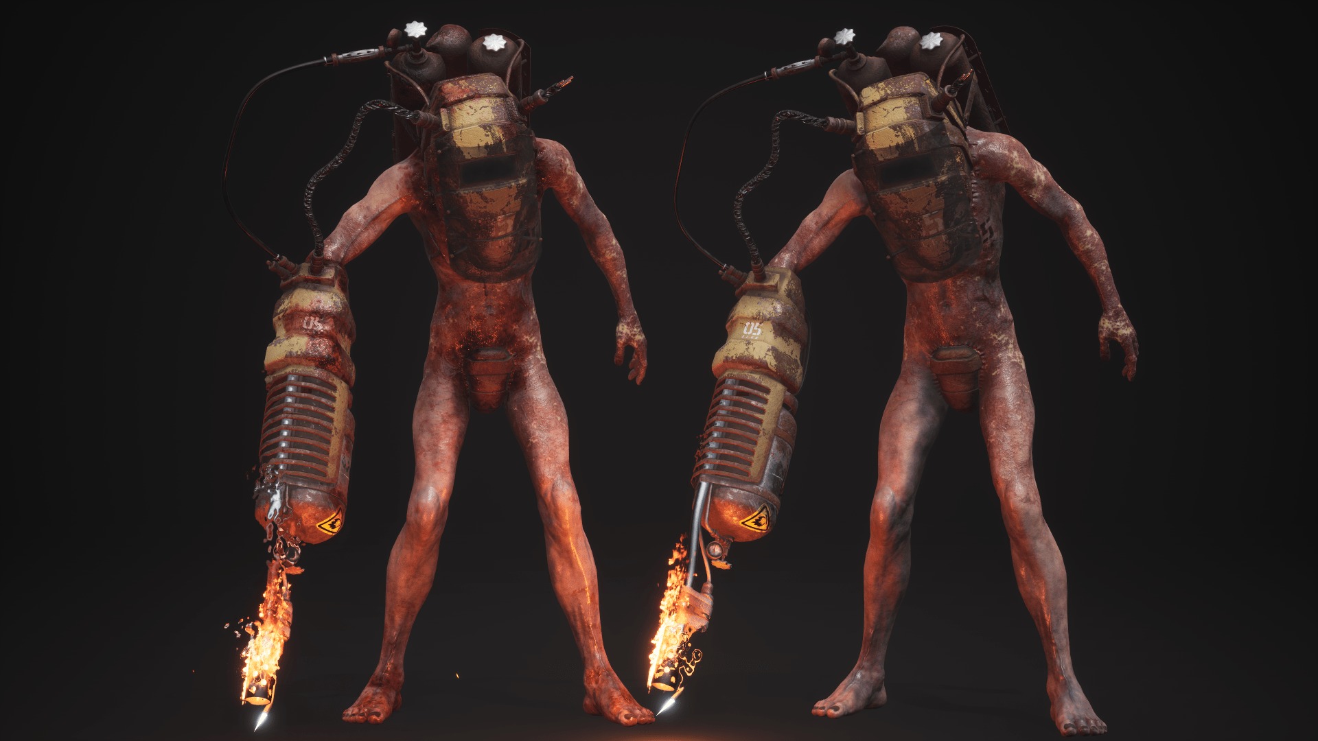 Sci-fi Cyber Victim 5 Low-poly 3D model_47