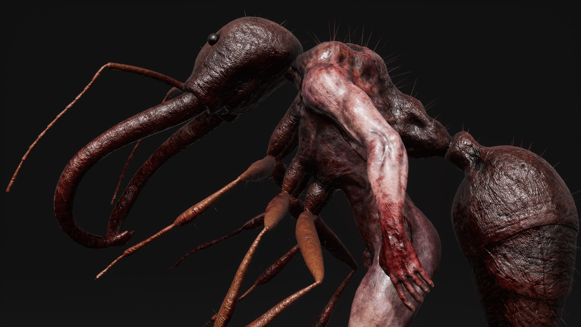 Sci-fi Cyber Victim 5 Low-poly 3D model_14