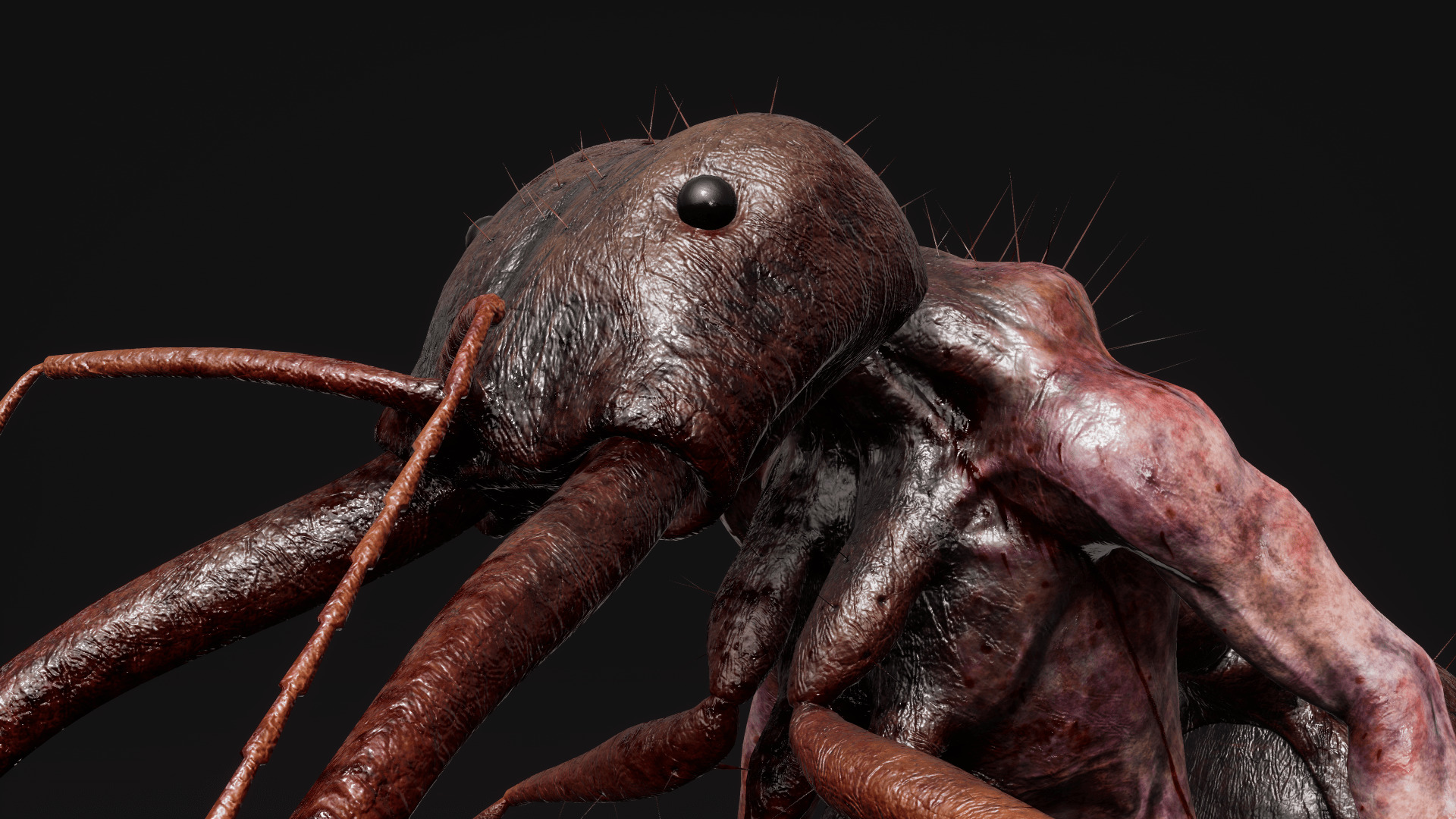 Sci-fi Cyber Victim 5 Low-poly 3D model_8