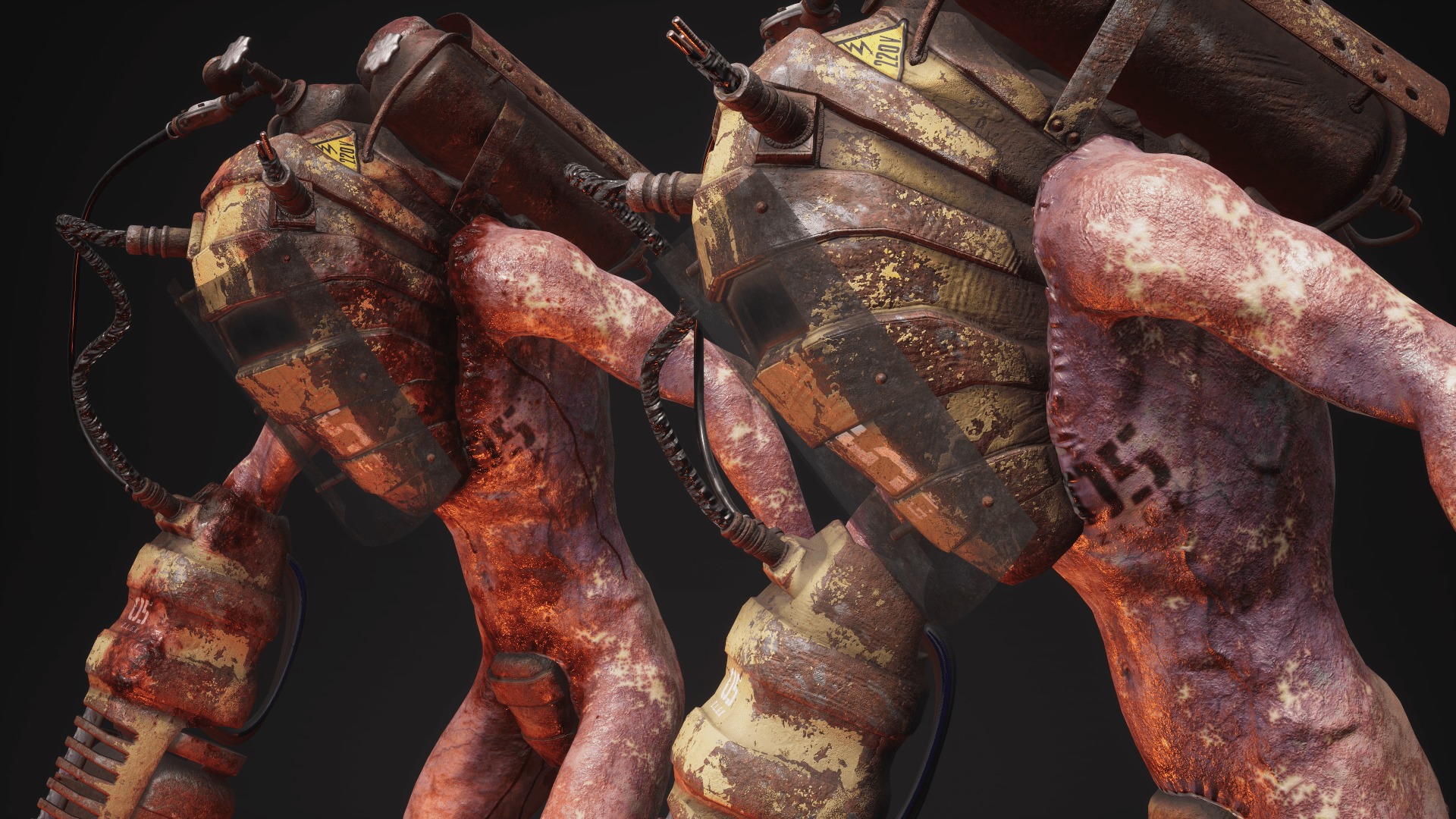 Sci-fi Cyber Victim 5 Low-poly 3D model_48