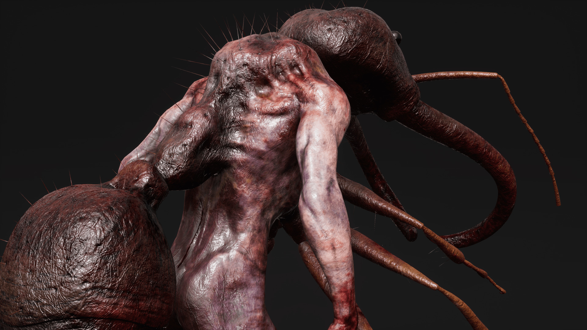 Sci-fi Cyber Victim 5 Low-poly 3D model_31