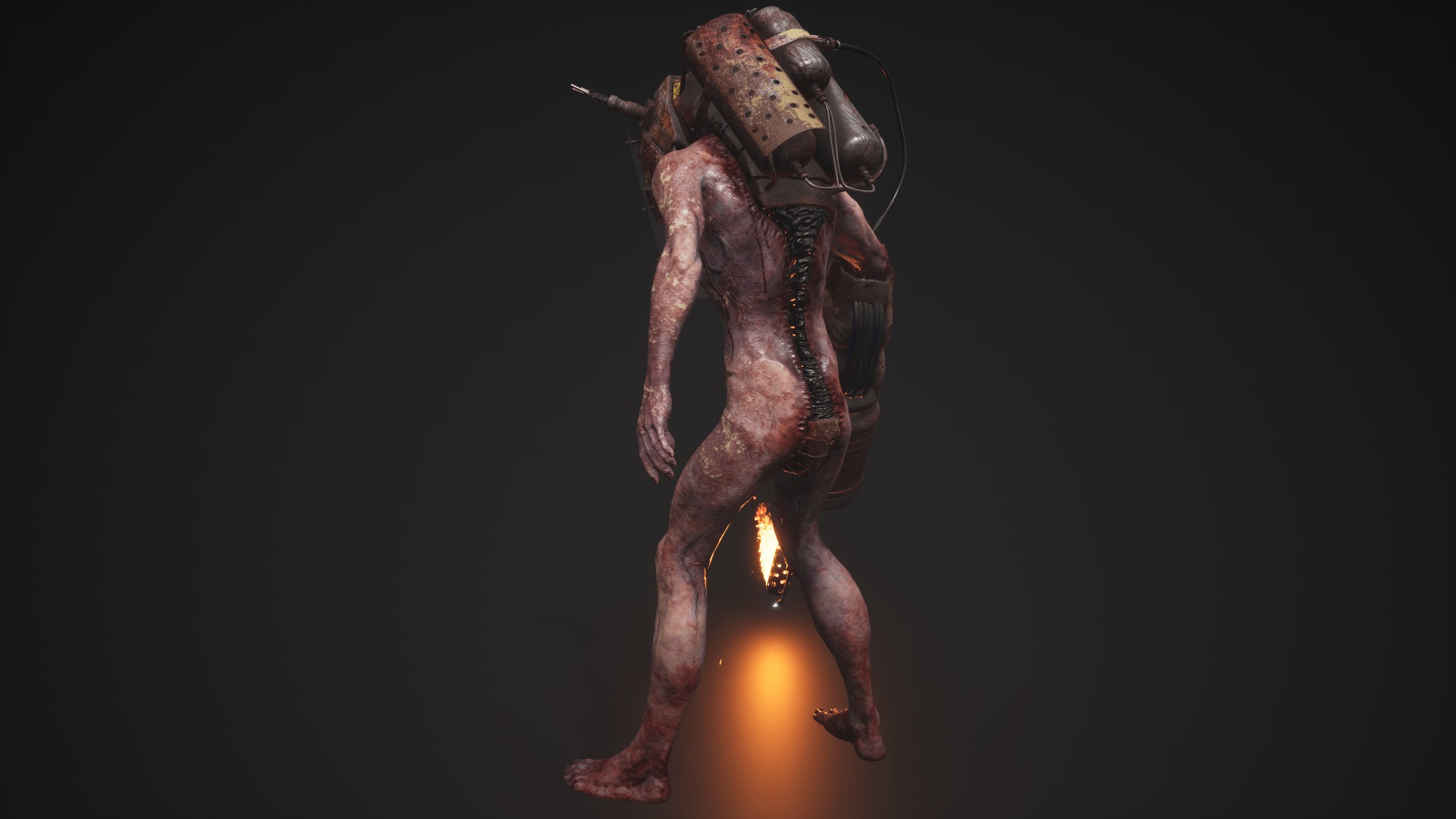 Sci-fi Cyber Victim 5 Low-poly 3D model_26