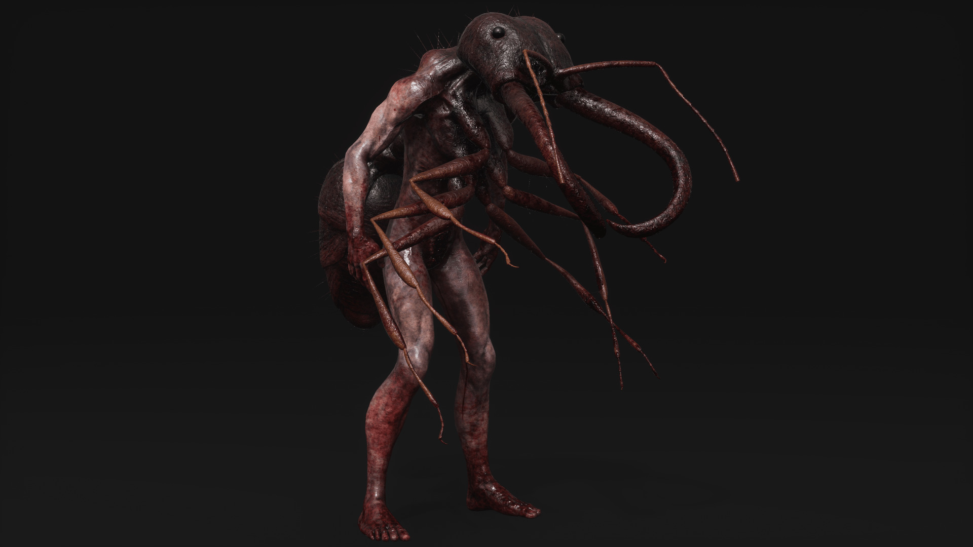 Sci-fi Cyber Victim 5 Low-poly 3D model_42