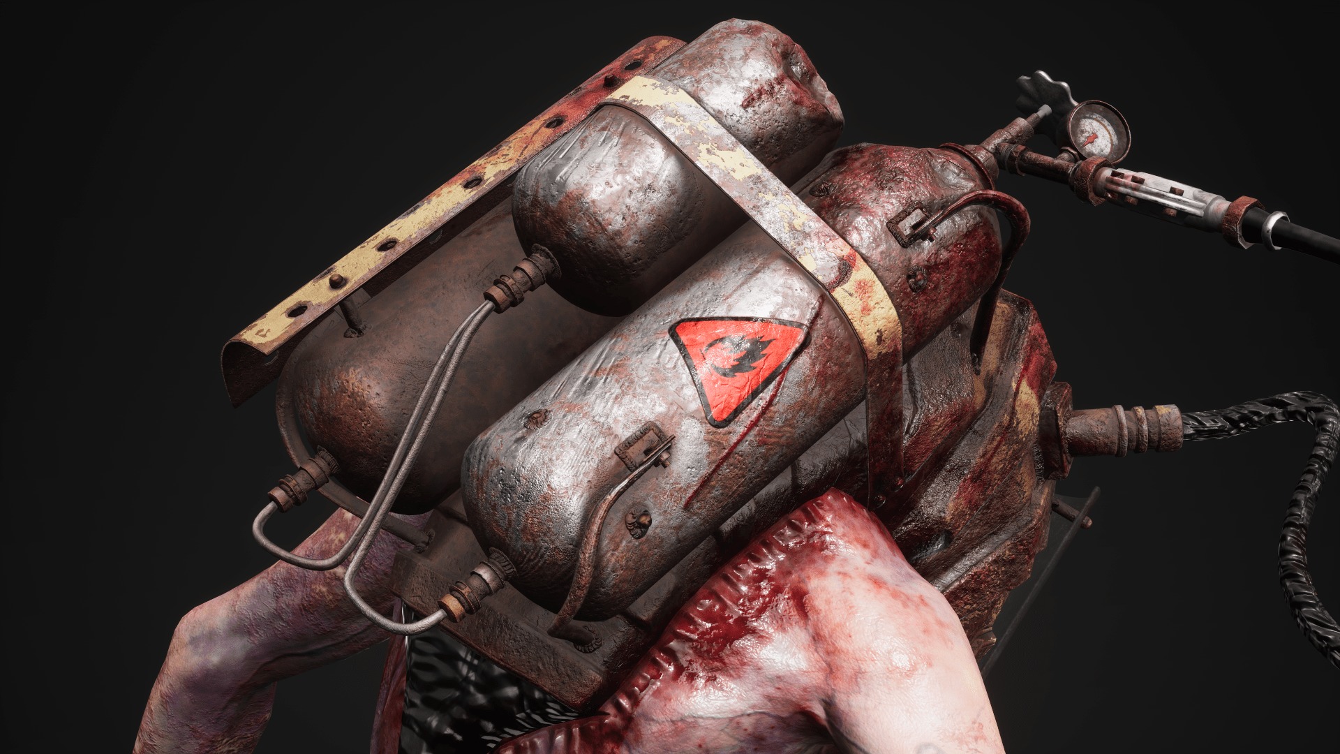 Sci-fi Cyber Victim 5 Low-poly 3D model_19