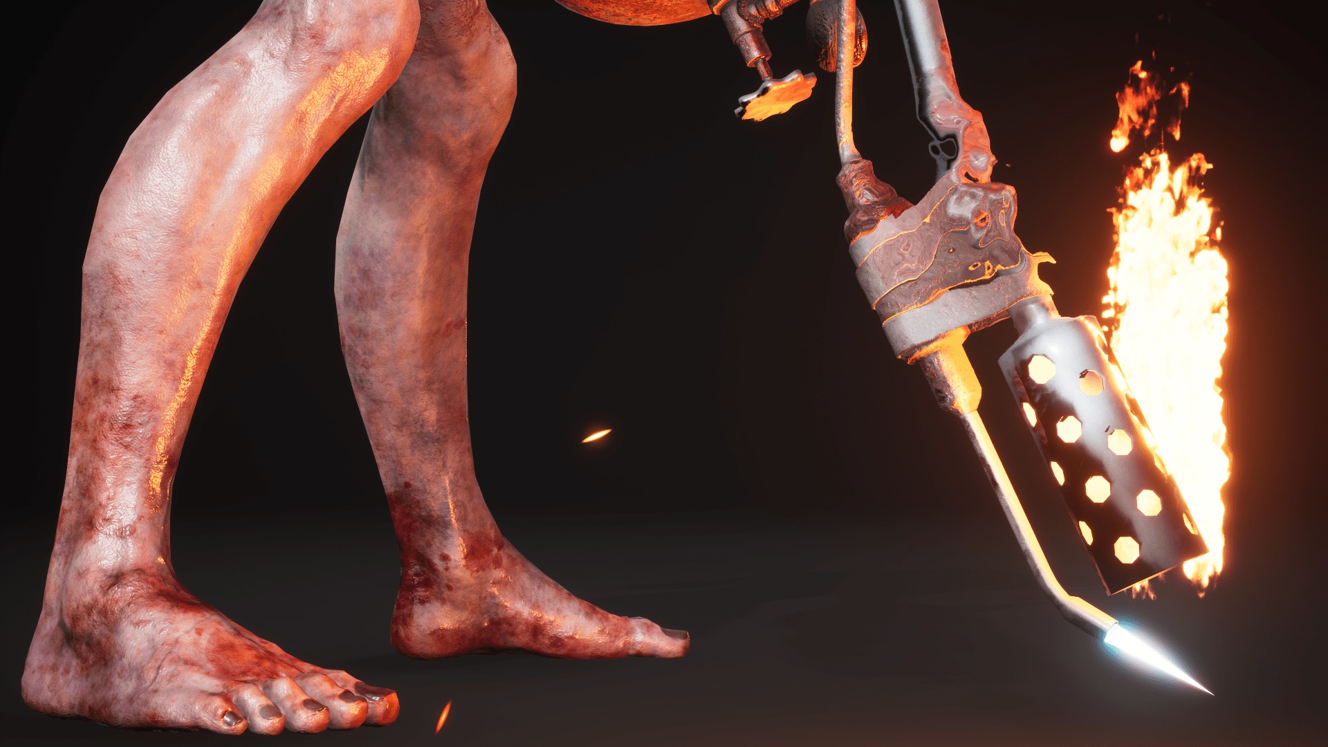 Sci-fi Cyber Victim 5 Low-poly 3D model_30