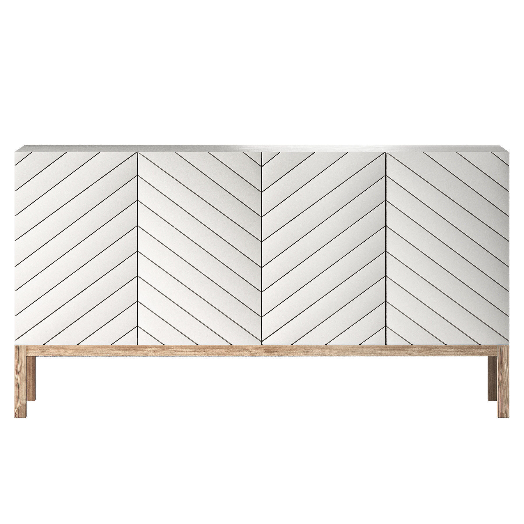 Plato sideboard chest of drawers by La redoute 3D model_1