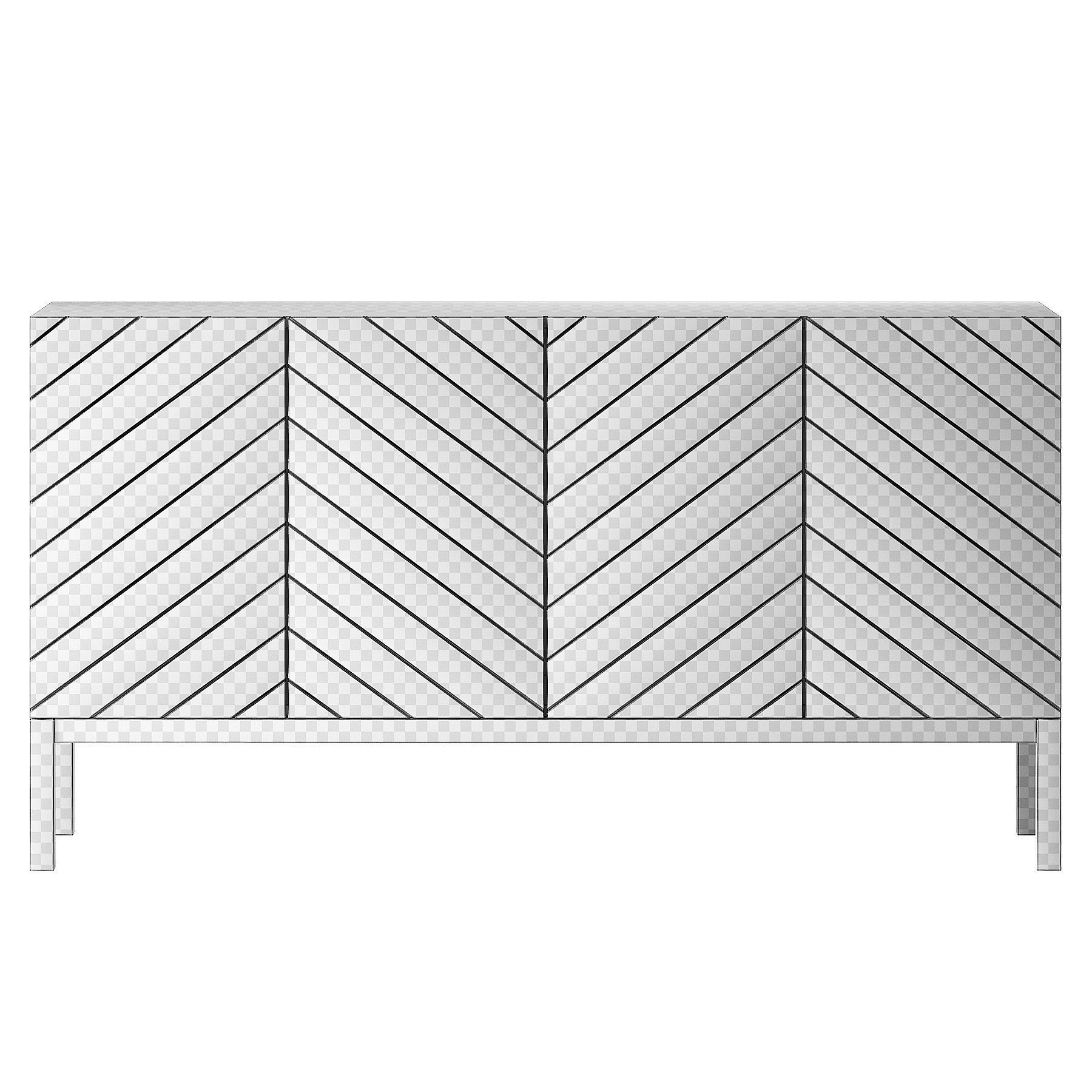 Plato sideboard chest of drawers by La redoute 3D model_5