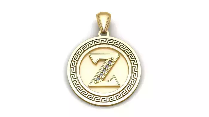 Alphabet z Pendant 3d Printable Model