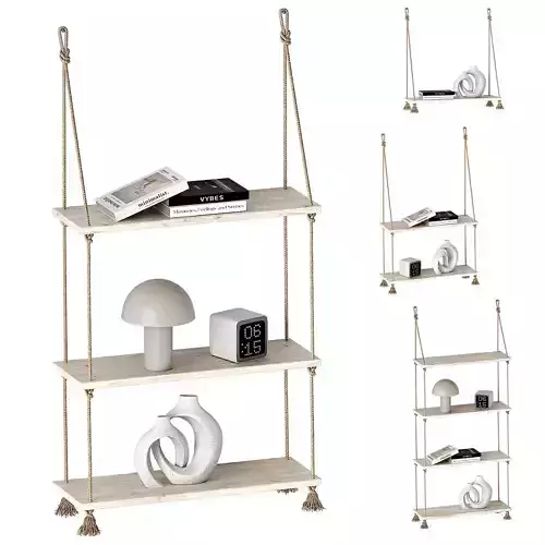 Mareo Wall shelves with ropes by Laredoute