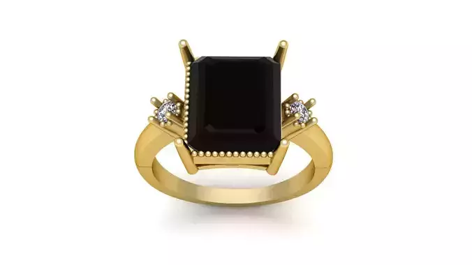 Engagement Diamond Ring 3d Printable Model