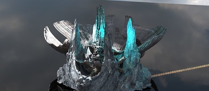 Antartica Science energy station  3D model