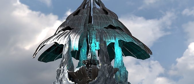 Antartica Solar flower 3D model