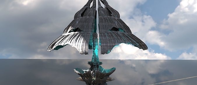 Antartica Solar station emitter 3D model