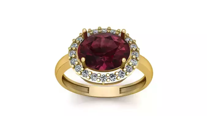 Weddding Diamond Ring 3d Printable Model