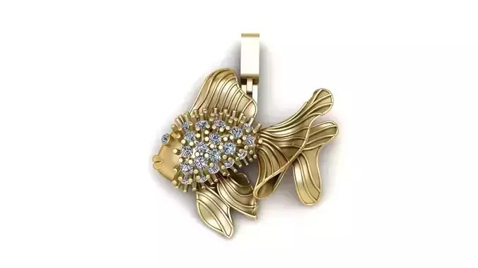 Beautyfull Fish Pendant 3d Printable Model