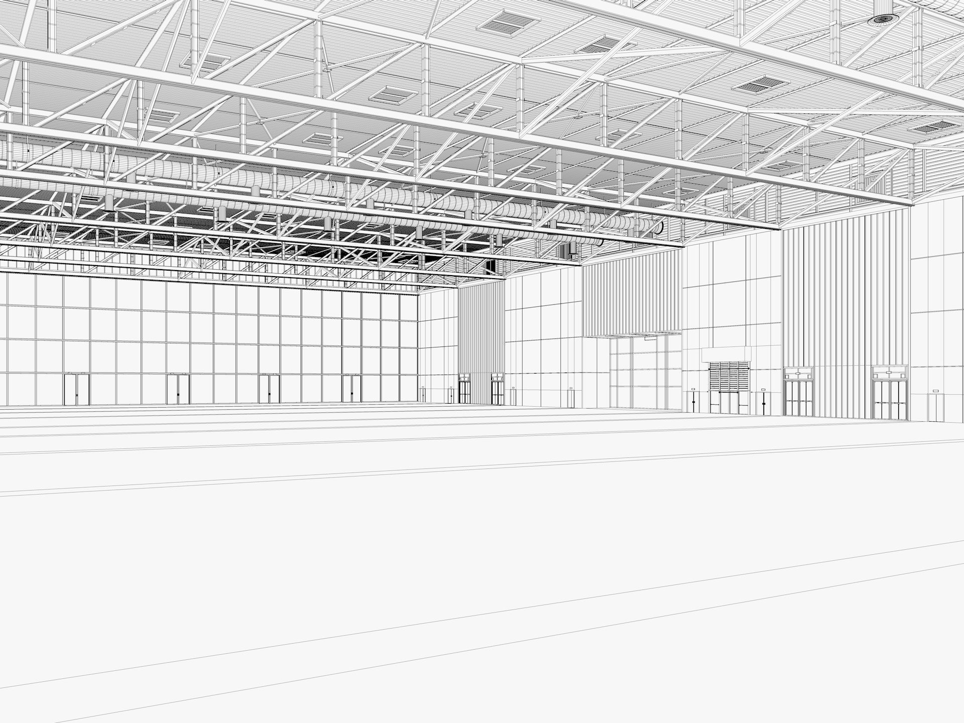 Convention and Exhibition Center 2 3D model_15