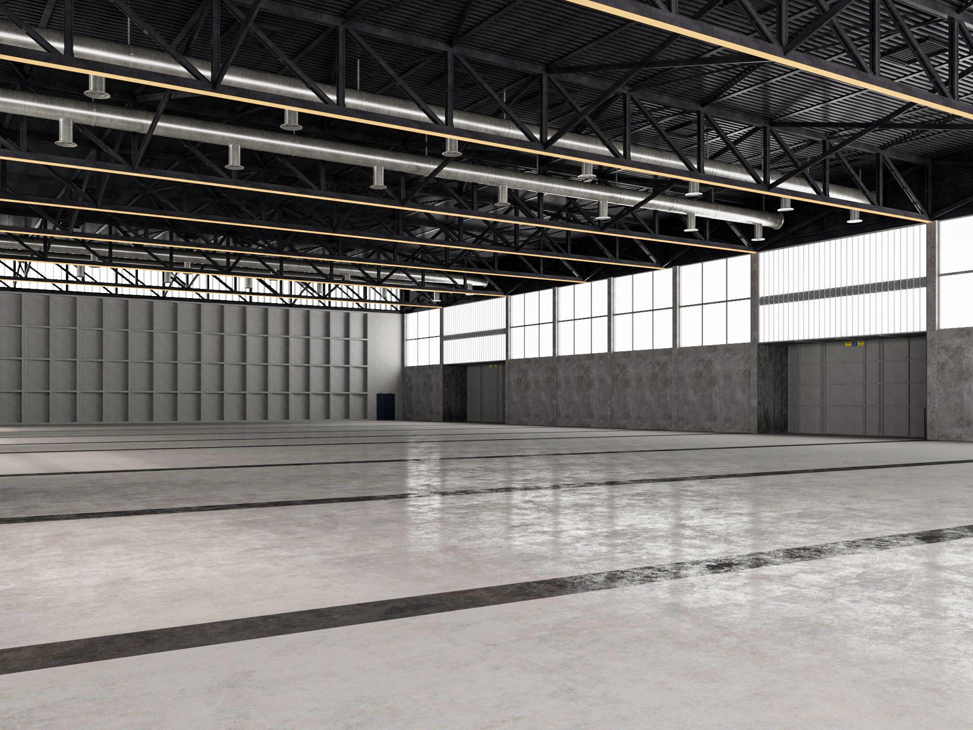 Convention and Exhibition Center 2 3D model_4