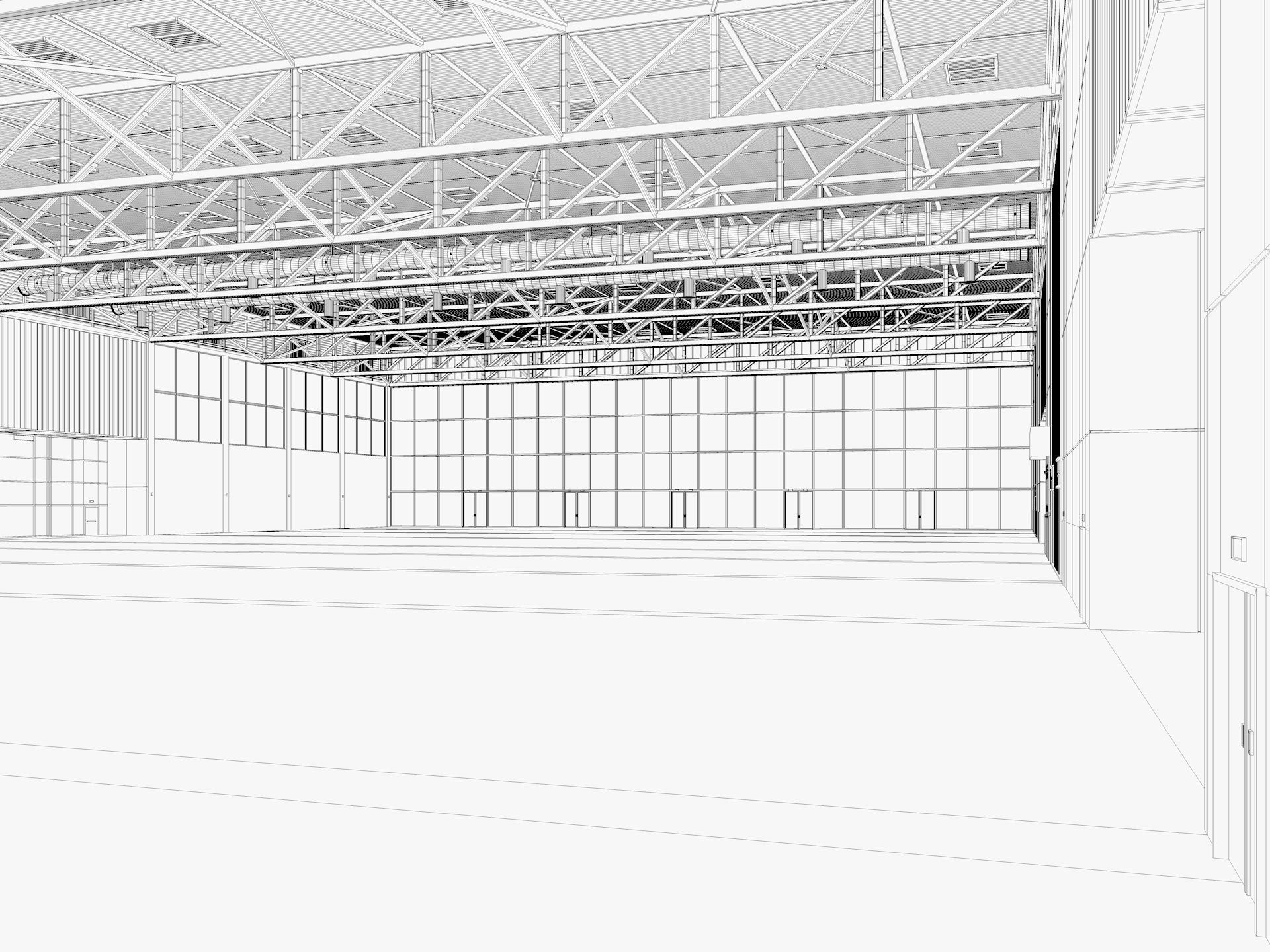 Convention and Exhibition Center 2 3D model_16