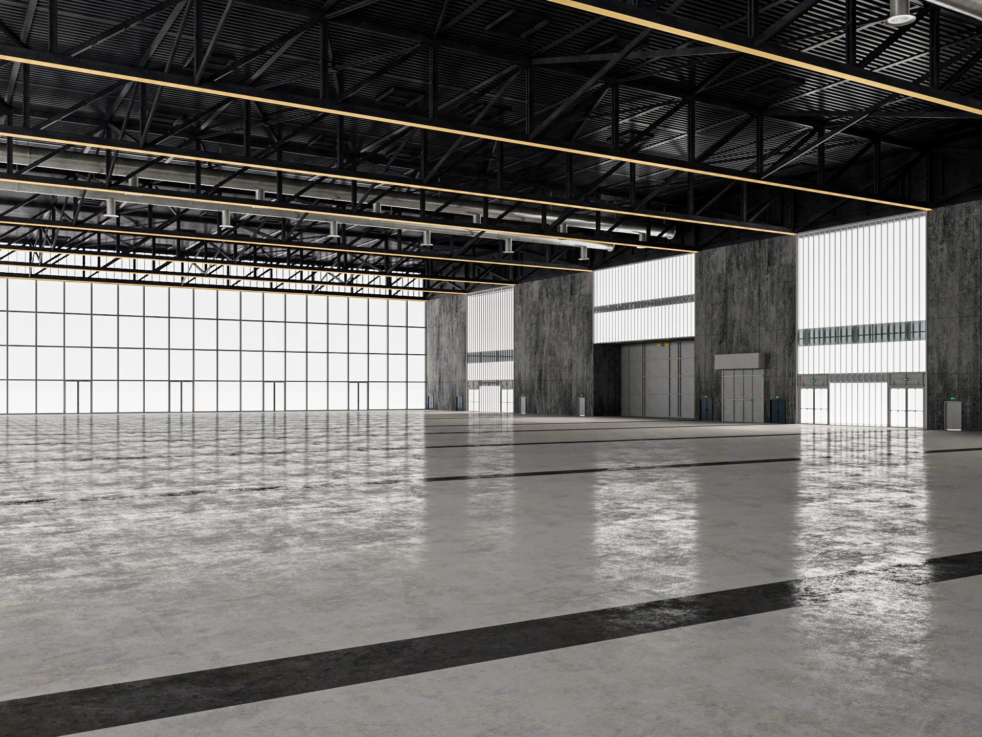 Convention and Exhibition Center 2 3D model_2