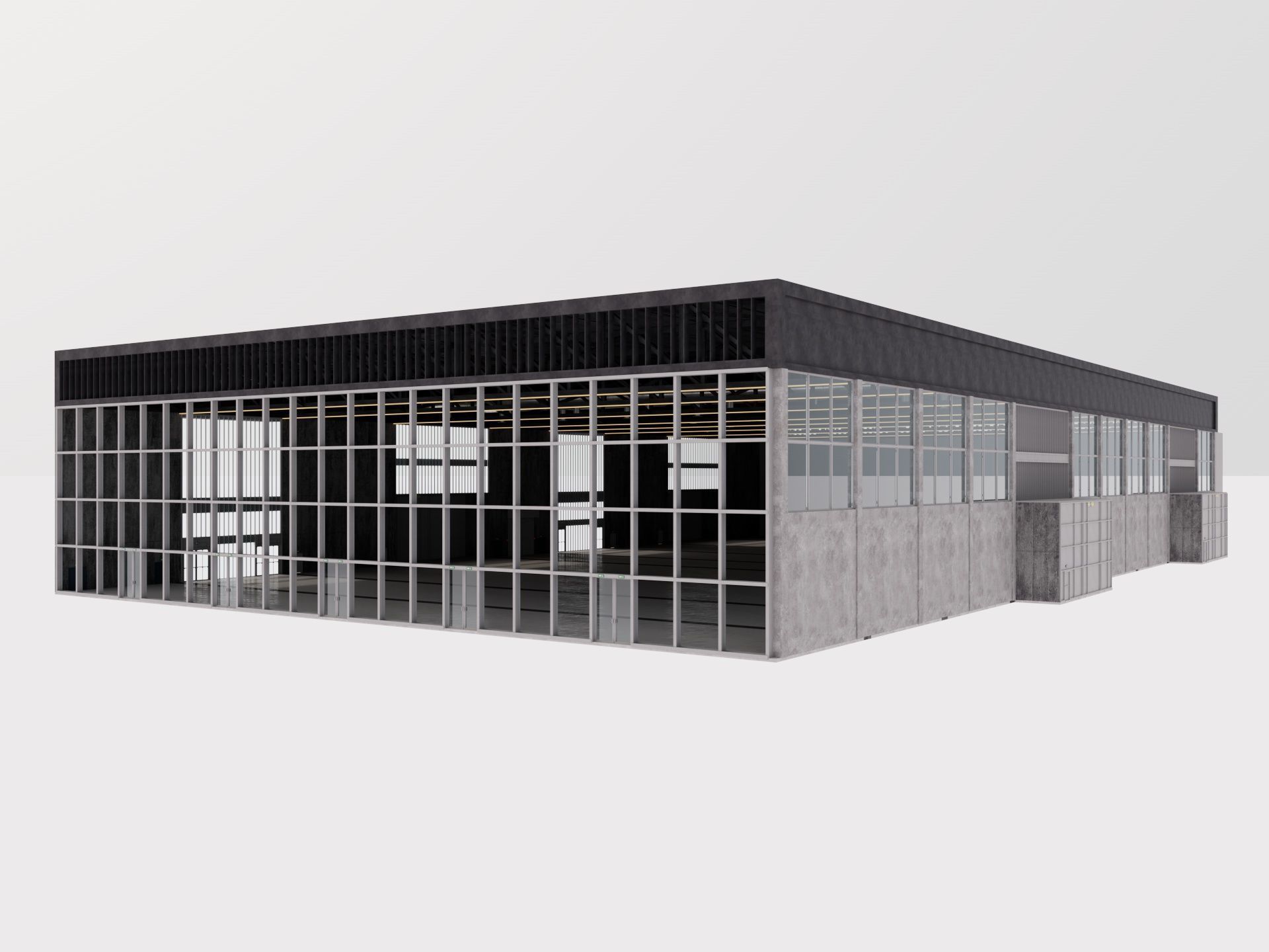 Convention and Exhibition Center 2 3D model_9