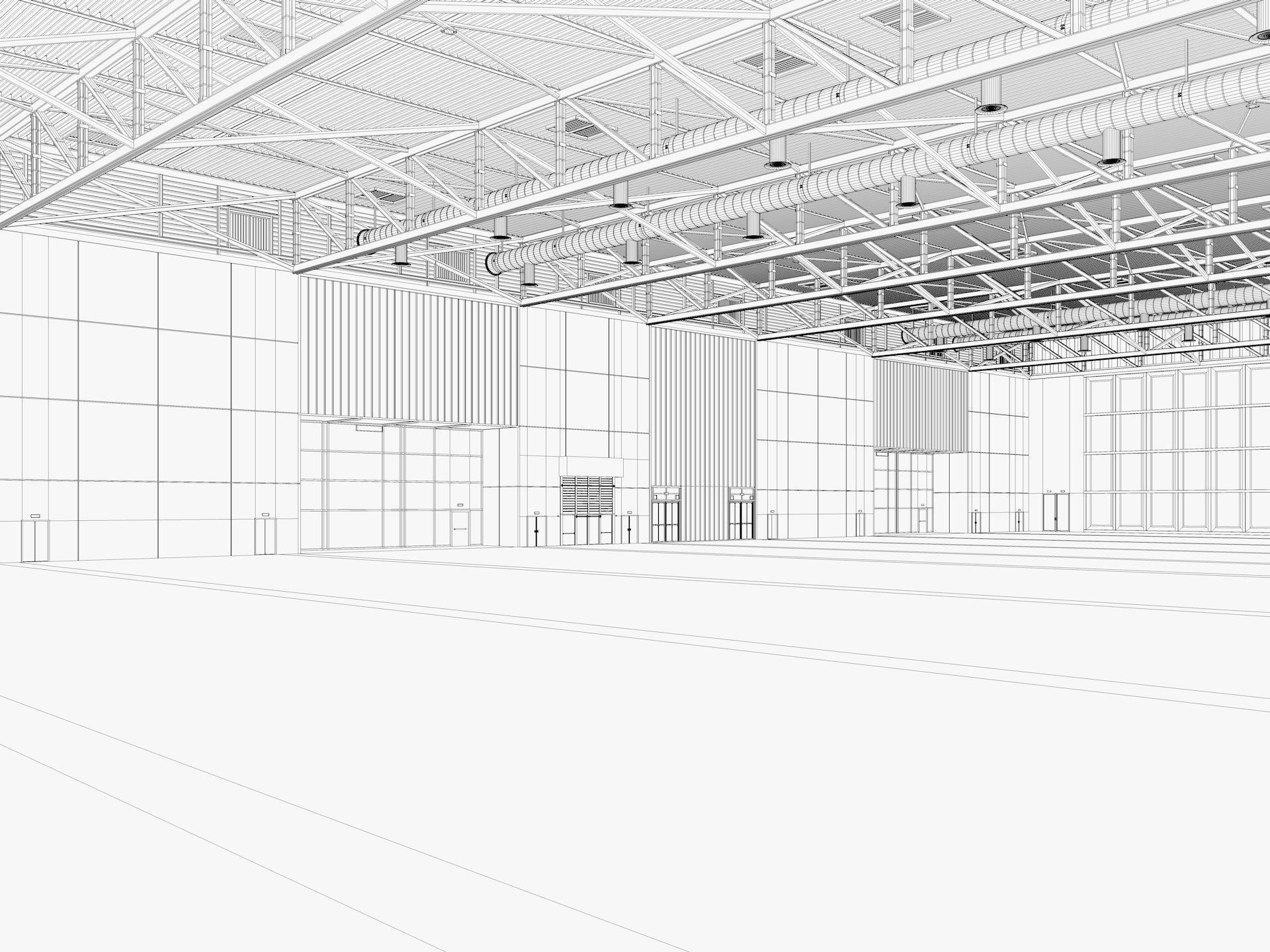 Convention and Exhibition Center 2 3D model_14