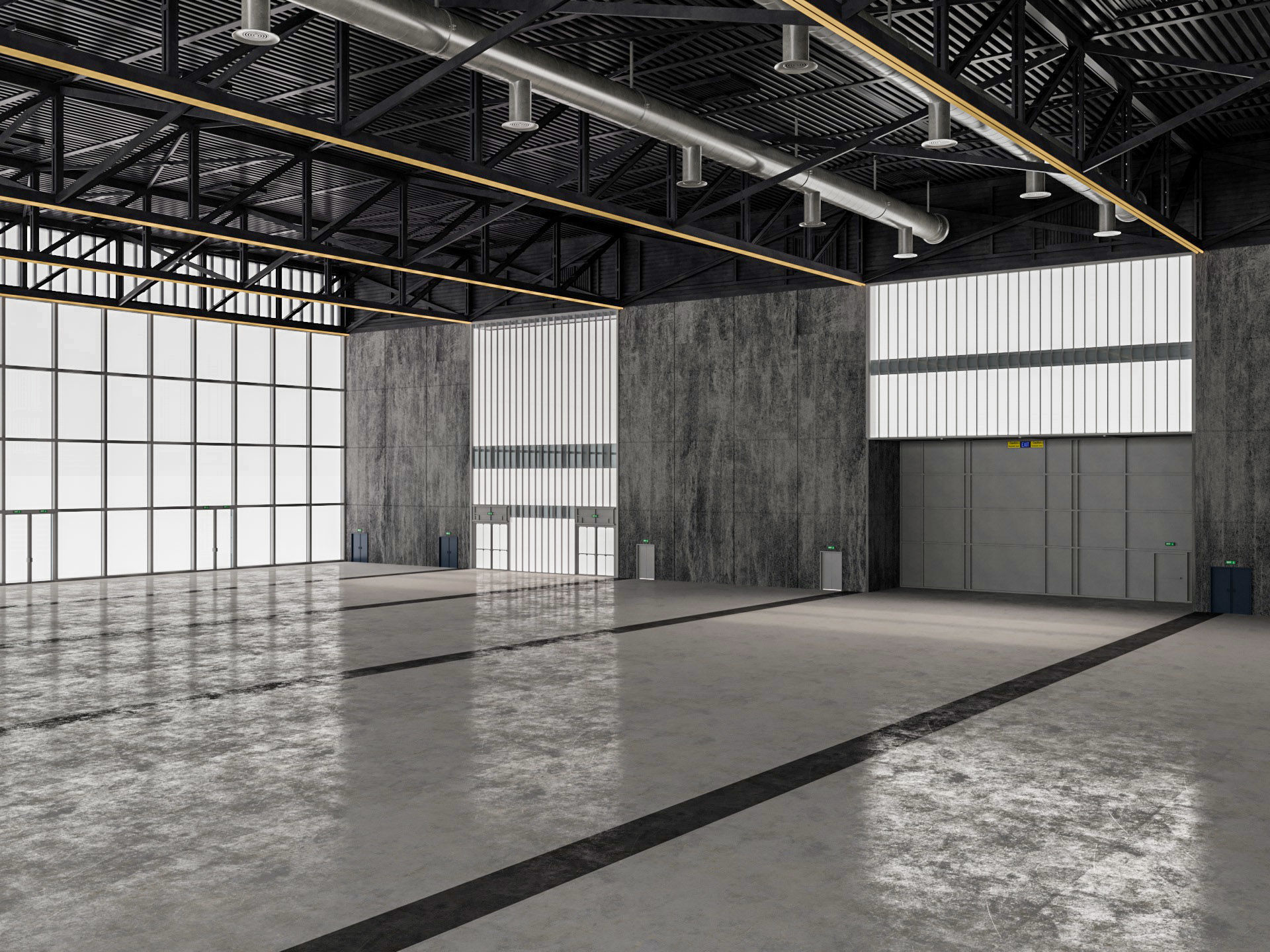 Convention and Exhibition Center 2 3D model_8