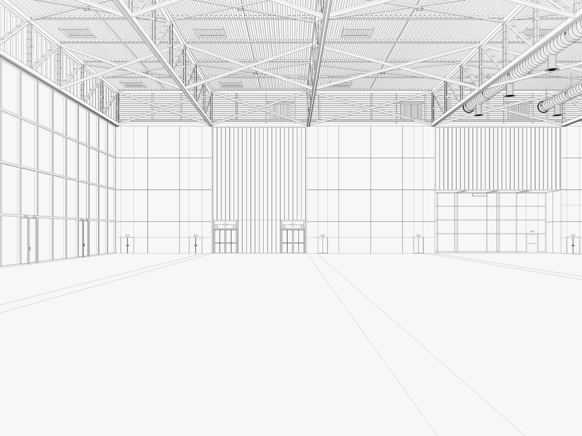 Convention and Exhibition Center 2 3D model_13