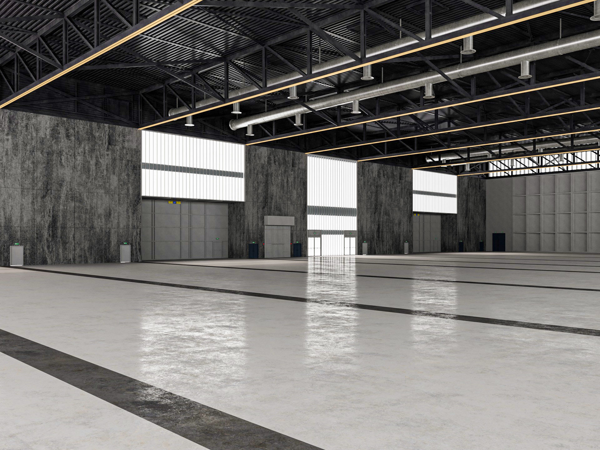 Convention and Exhibition Center 2 3D model_1