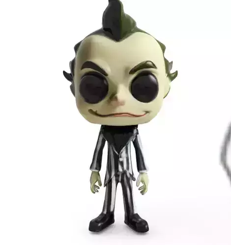 chibi style version of Beetlejuice