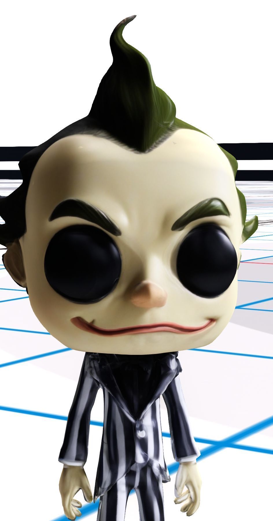 chibi style version of Beetlejuice Low-poly 3D model_4