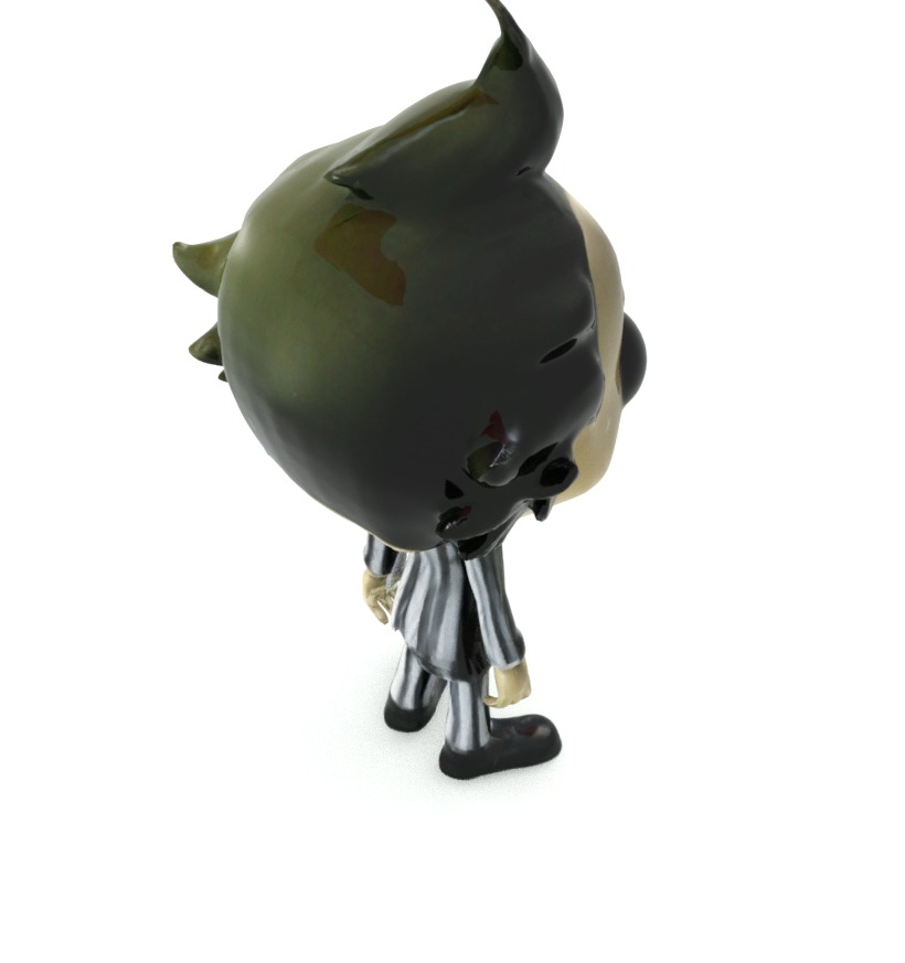 chibi style version of Beetlejuice Low-poly 3D model_6