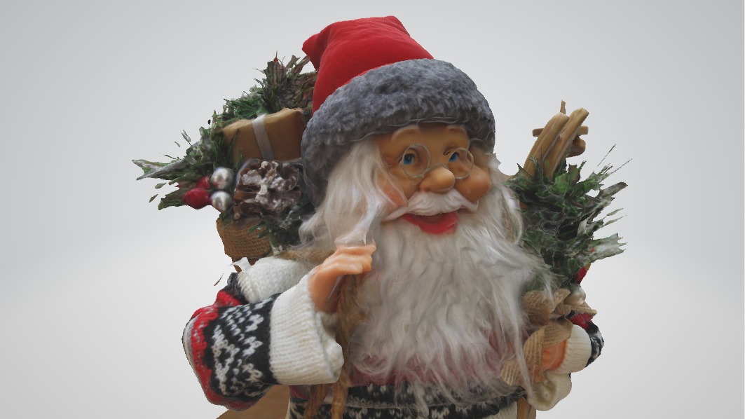 Realistic Santa Claus Decoration 3D Scanned Model 3D model_2