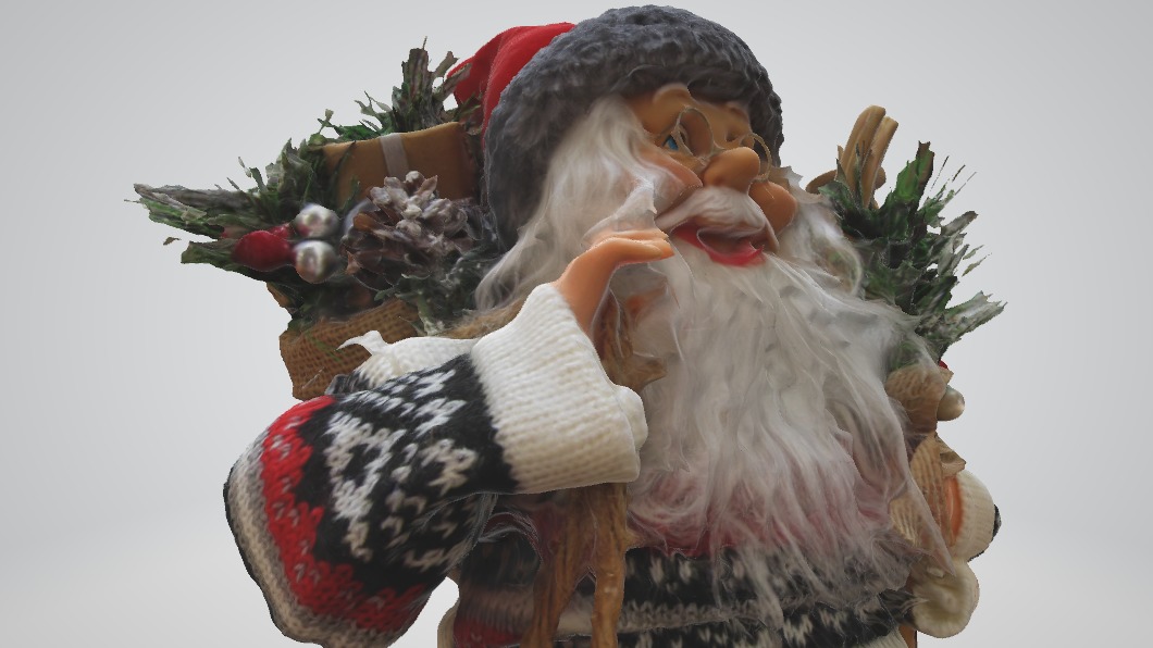 Realistic Santa Claus Decoration 3D Scanned Model 3D model_3