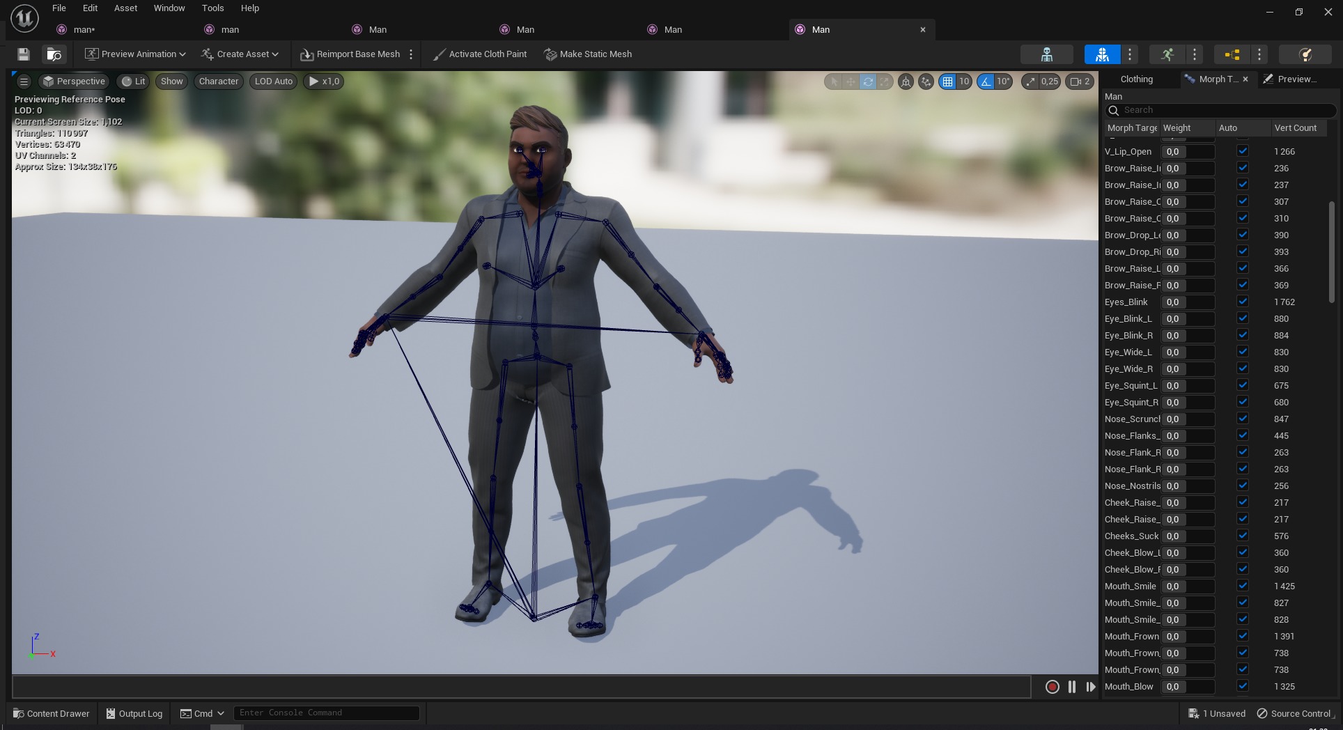 Elegant Black Man standing cartoon  high-quality character Low-poly 3D model_27