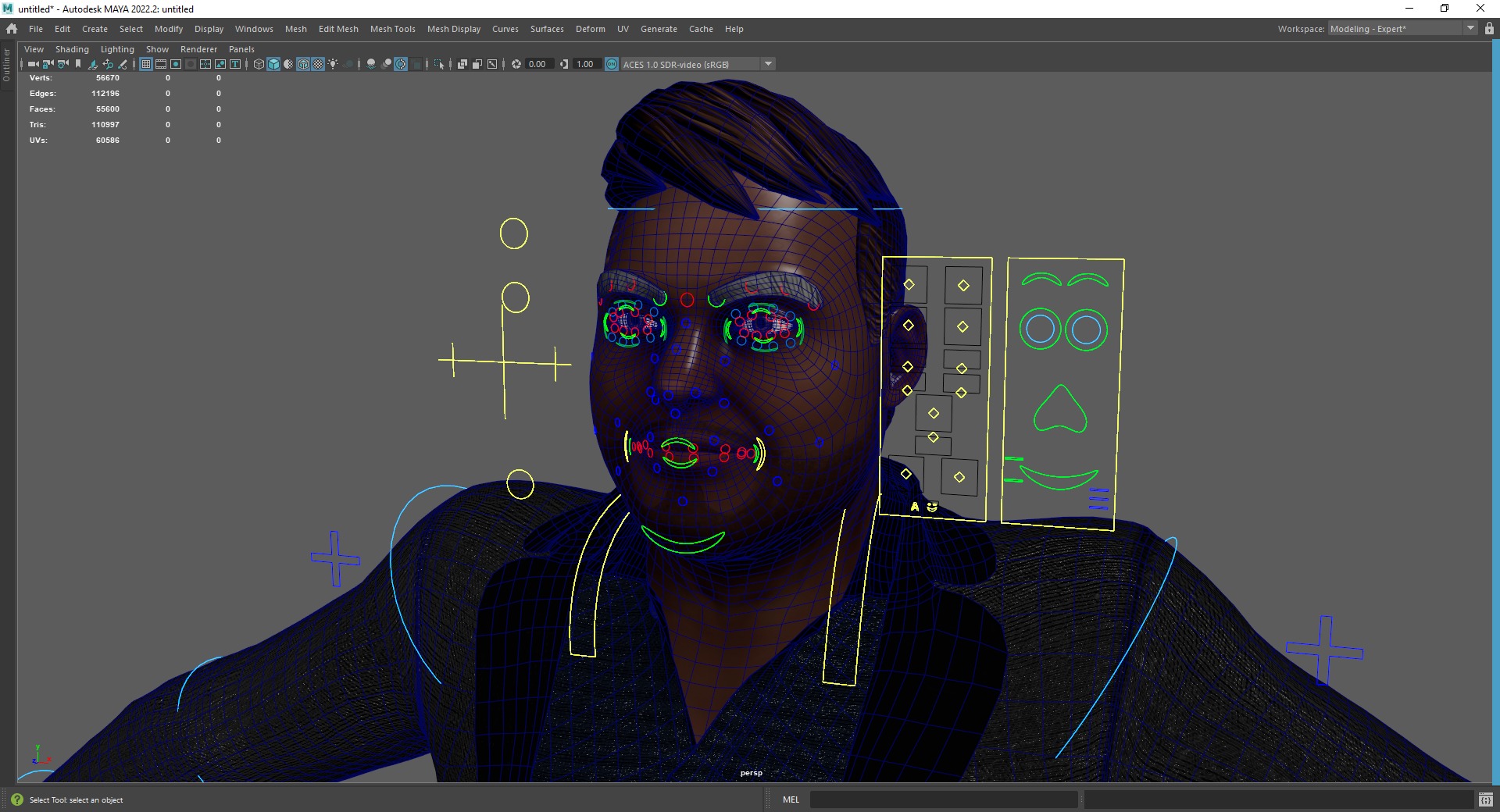 Elegant Black Man standing cartoon  high-quality character Low-poly 3D model_24