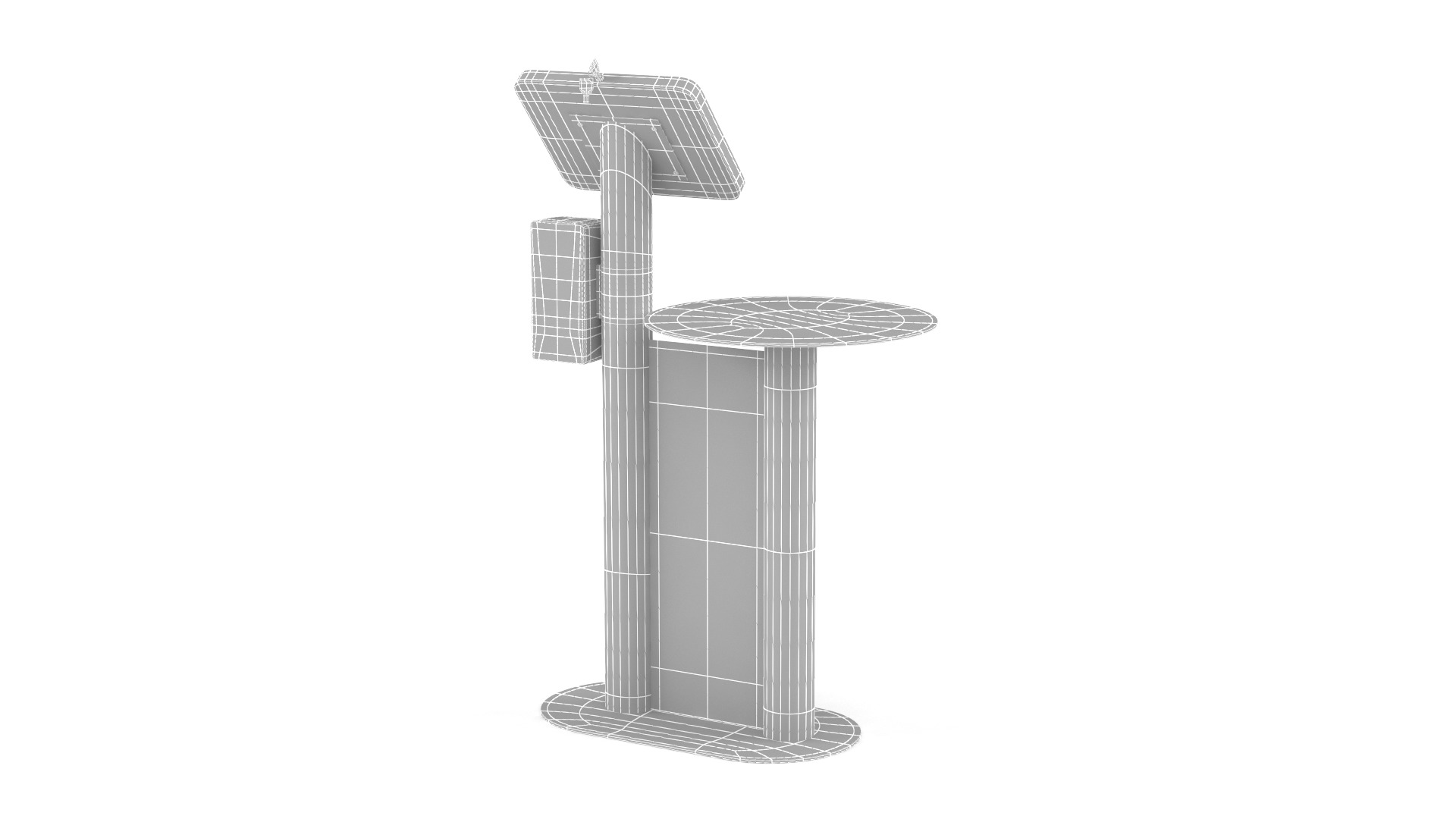 Digital Kiosk 3D model_9