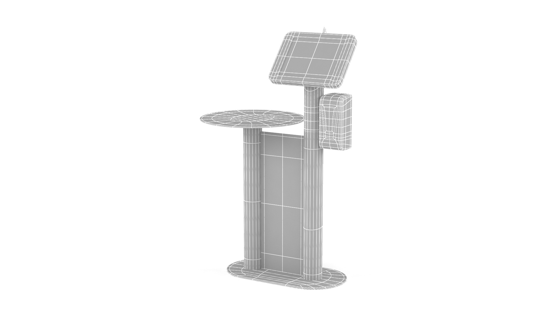 Digital Kiosk 3D model_7