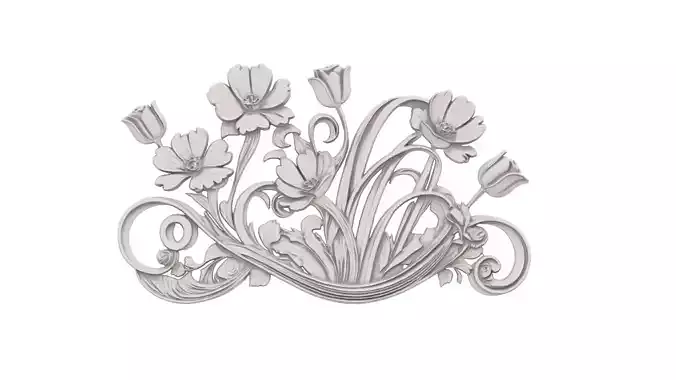 decor set wall panel wall relief mural CNC 41