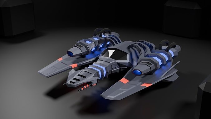 Scifi Spaceship- aka Nova-X  3D print model