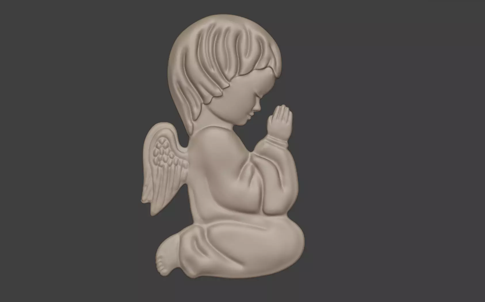 Angel praying 3D print model