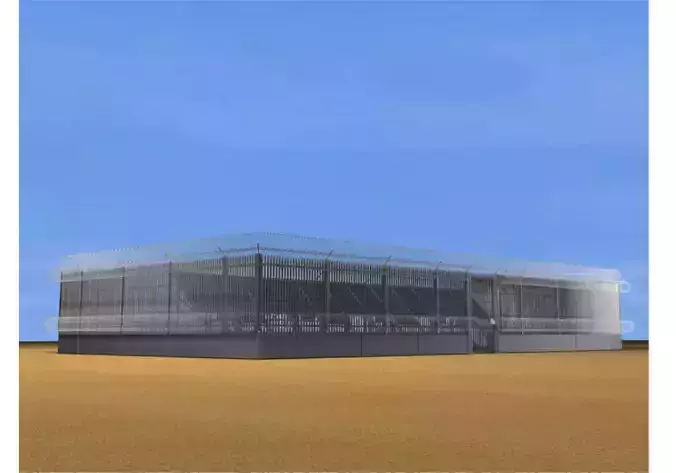 Solar Panel in Perimeter Fence